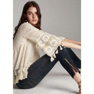 NWT Anthropologie Pilcro High-Rise Ankle-Zip Skinny Jeans | 20W